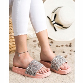 Seastar Zapatillas de moda en la plataforma rosa multicolor 1