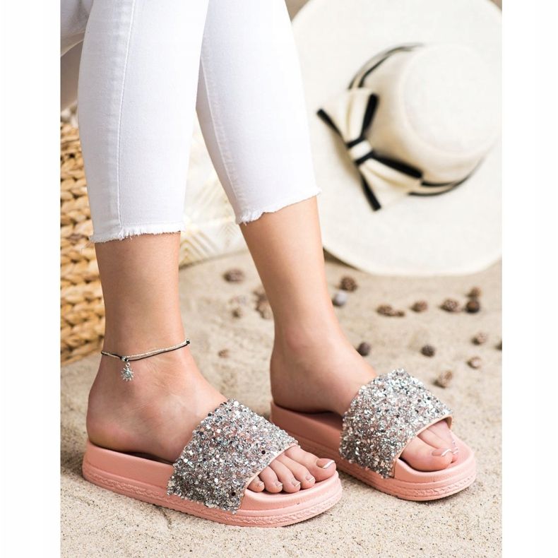 Seastar Zapatillas de moda en la plataforma rosa multicolor 1