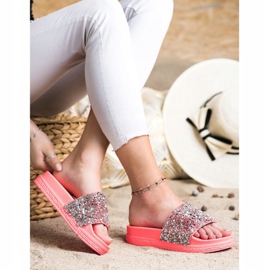 Seastar Zapatillas de moda en la plataforma rojo rosado 1
