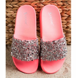 Seastar Zapatillas de moda en la plataforma rojo rosado 3