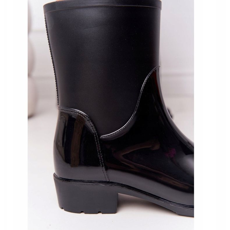 PS1 Botas Jodhpur negras brillantes Rainy Day negro 1