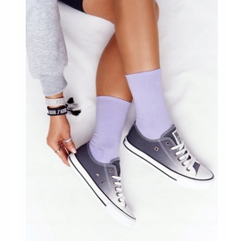 Zapatillas de Mujer Big Star HH274128 Ombre Black blanco negro 5