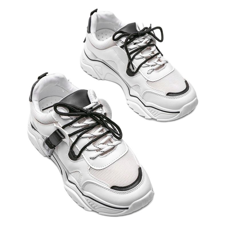 Zapatillas deportivas Kenia en blanco y negro 1
