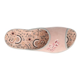 Zapatos mujer befado flor VIKI 254D126 rosa plata gris 1