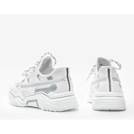 Zapatillas blancas sobre suela gruesa Leanna blanco 2