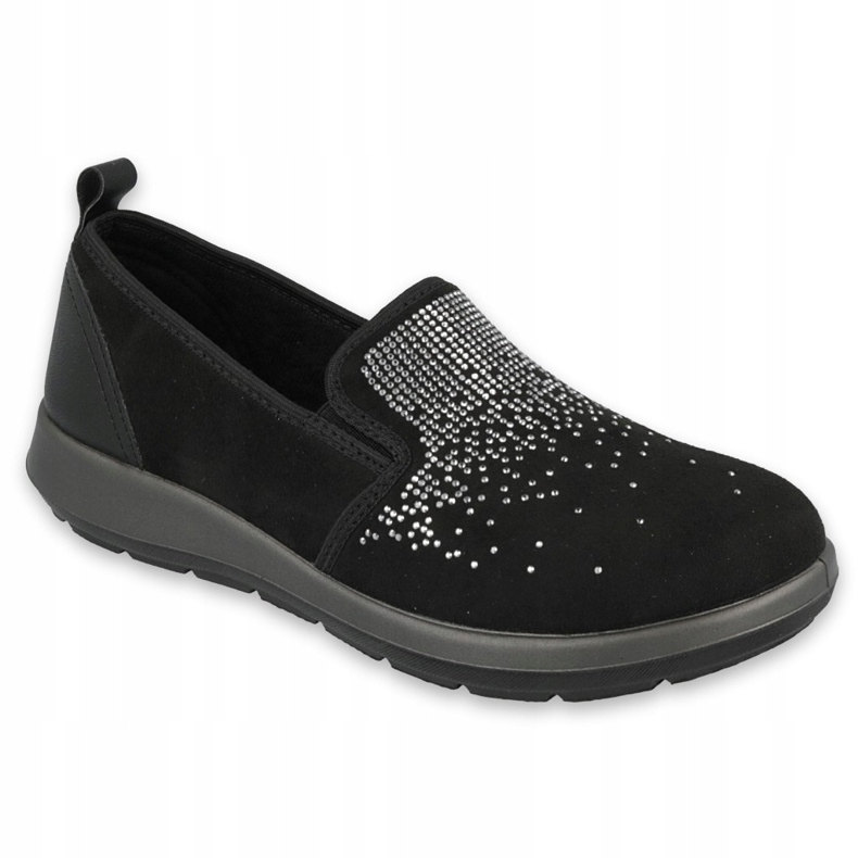Zapatos de mujer befado 156D004 negro plata 1