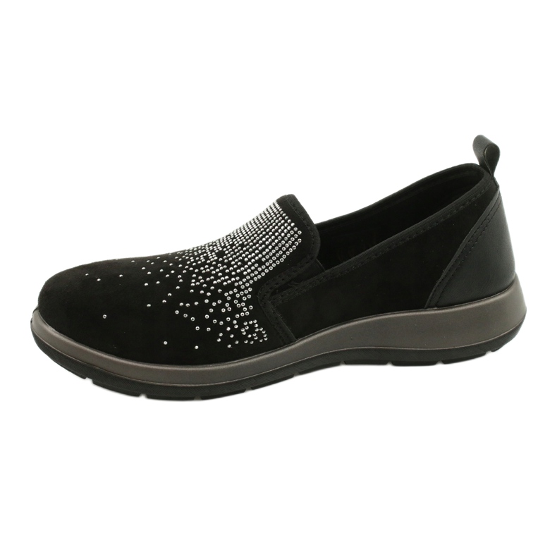 Zapatos de mujer befado 156D004 negro plata 2