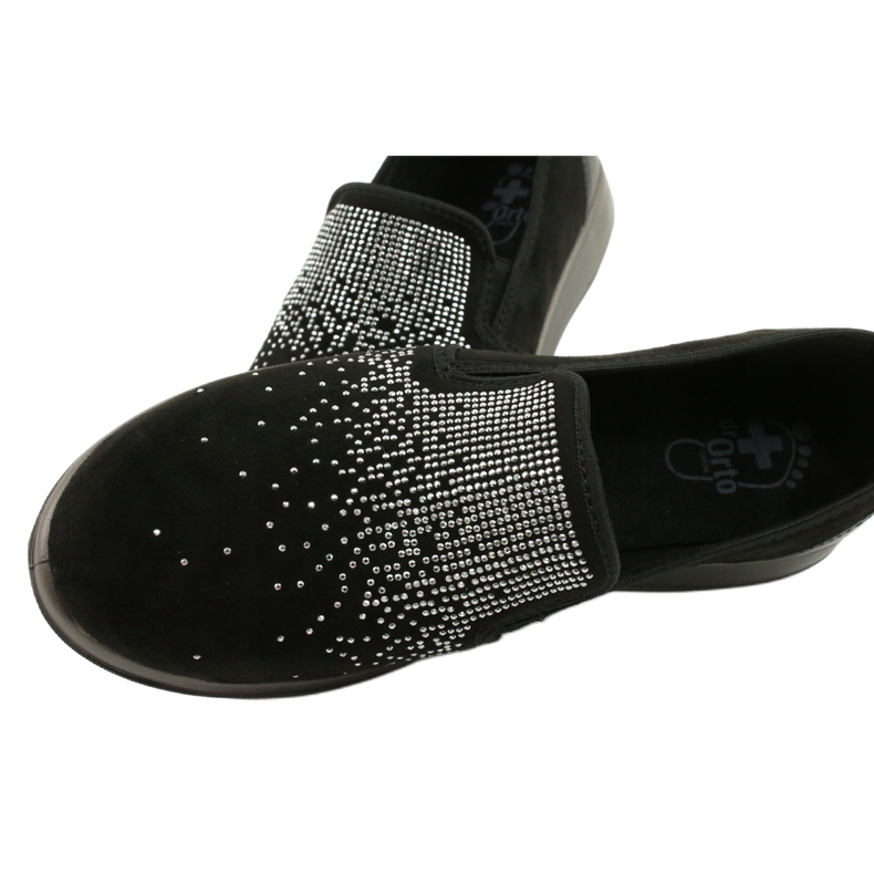 Zapatos de mujer befado 156D004 negro plata 5