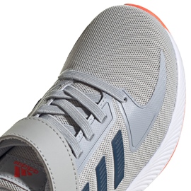 Gris Zapatillas Adidas Runfalcon 2.0 para niños FZ0115 naranja 4