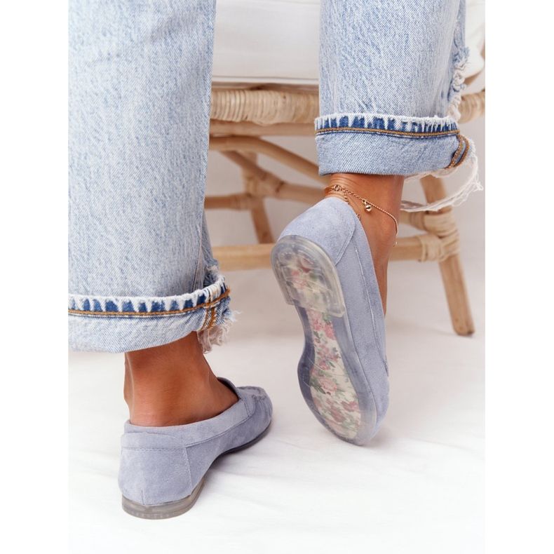 Mocasines Ante Sergio Leone MK722 Azul 2