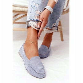 Mocasines Ante Sergio Leone MK722 Azul 3