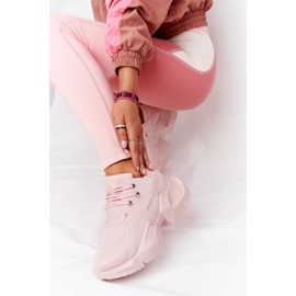 PS1 Zapatillas de mujer en una suela masiva rosa burbujeante rosado 3