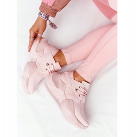 PS1 Zapatillas de mujer en una suela masiva rosa burbujeante rosado 5