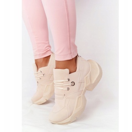 PS1 Zapatillas de mujer con suela maciza Bubbly Beige 4