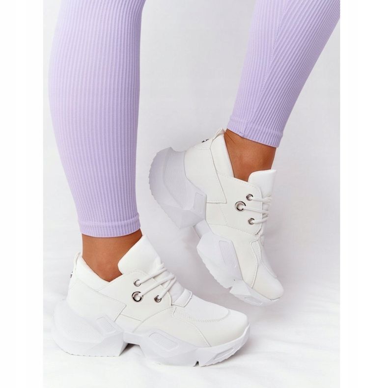 PS1 Zapatillas de mujer en una suela masiva Bubbly White blanco 2