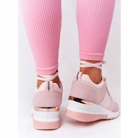 PS1 Zapatillas de Cuña Pink Bye Bye Love rosado dorado 4