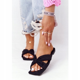 PS1 Pantuflas Mujer Velour Black Vanilla Sky negro 4