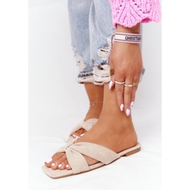 PS1 Pantuflas Mujer Velour Beige Vanilla Sky 2
