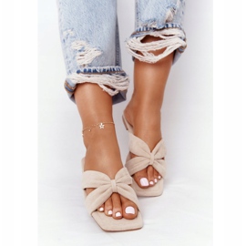 PS1 Pantuflas Mujer Velour Beige Vanilla Sky 3