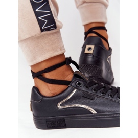 Zapatillas Mujer Piel Big Star HH274078 Negro-Plata 1