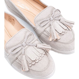 Mocasines beige con flecos Magdalena 2