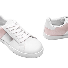 Zapatillas Haille en blanco y rosa pastel 3