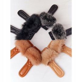 Pantuflas Piel Con Piel Beige Love You So 1