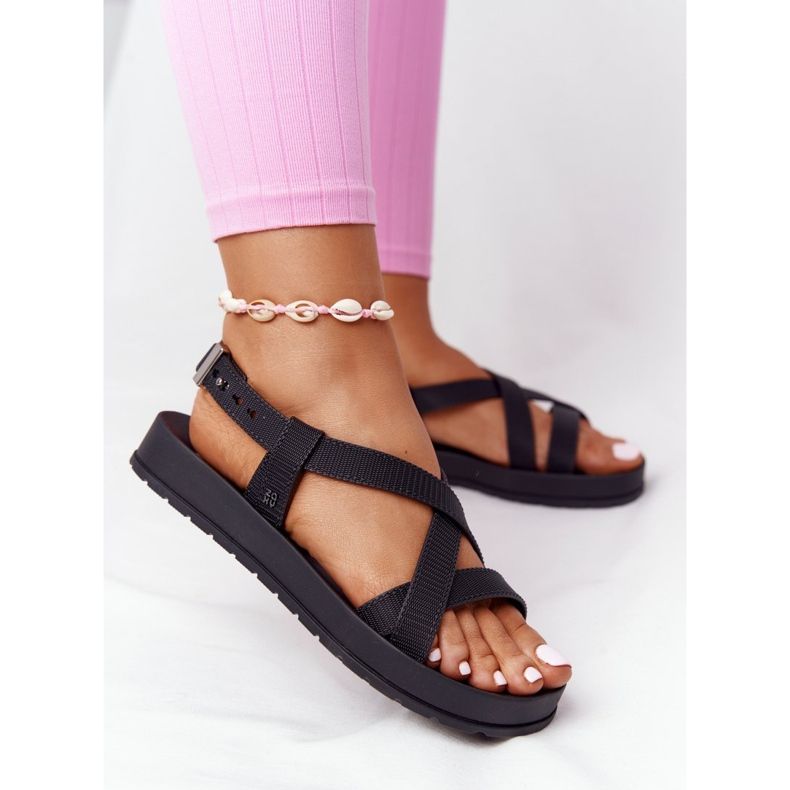 Sandalias de goma ecológicas fragantes ZAXY HH285168 Negro 1