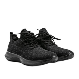 Zapatillas deportivas de hombre casual Gianni negro gris 1