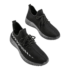 Calzado deportivo casual negro para hombre cristiano gris 2