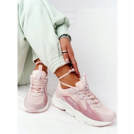 Zapatos deportivos de mujer Memory Foam Big Star HH274811 Rosa rosado 4