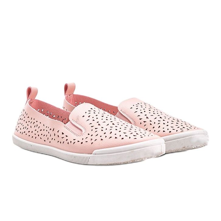Zapatillas Maegan rosa caladas rosado 1