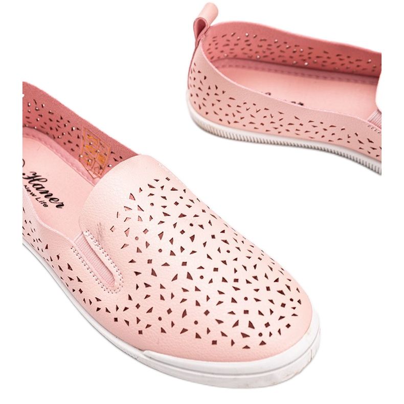 Zapatillas Maegan rosa caladas 2