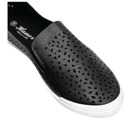 Zapatillas caladas Maegan negras negro 2