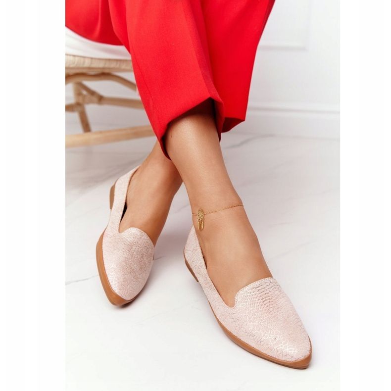 Mocasines Mujer Sergio Leone MK700 Suede Pink rosado 1