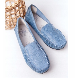 Mocasines Rio Flore de Piel Ecológica Azul 6
