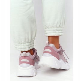 Zapatos Deportivos Mujer Memory Foam Big Star HH274258 Violeta rosado 13