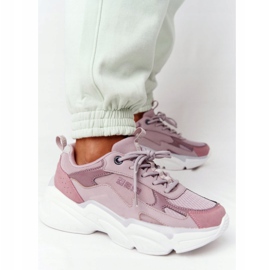 Zapatos Deportivos Mujer Memory Foam Big Star HH274258 Violeta rosado 14