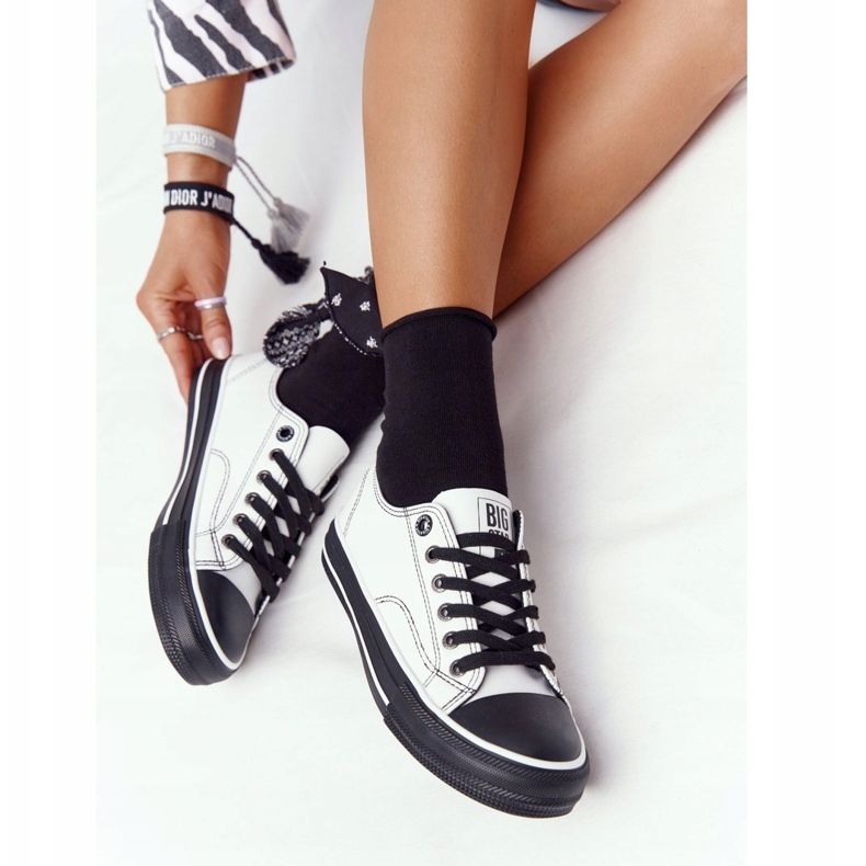 Zapatillas Mujer Piel Big Star HH274147 Blanco y Negro 1