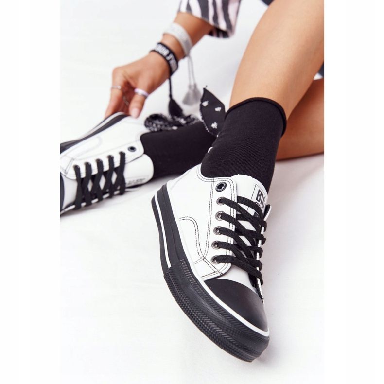 Zapatillas Mujer Piel Big Star HH274147 Blanco y Negro 2