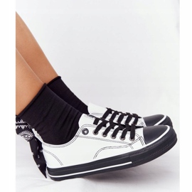 Zapatillas Mujer Piel Big Star HH274147 Blanco y Negro 4