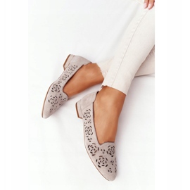 Mocasines Calados Sergio Leone BL627 Cappuccino beige 5