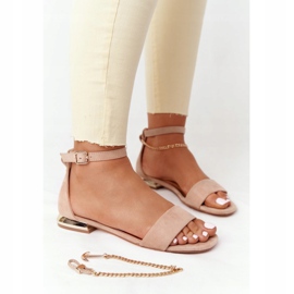 Sandalias Con Tacones Dorados Vinceza 21-17119 Beige 8