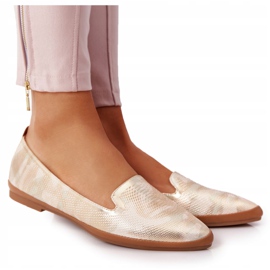 Sergio Leone bailarina señores beige/oro MK700 1