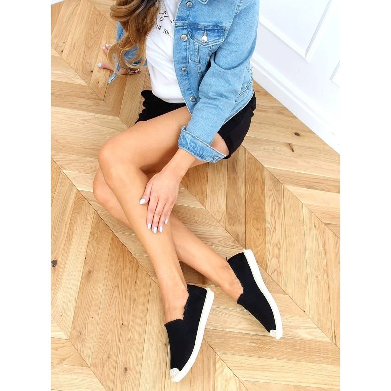 Alpargatas de mujer negras 7105 Negra negro 2 Alpargatas de mujer negras 7105 Negra negro 2