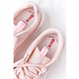 Zapatos deportivos de mujer Memory Foam Big Star HH274811 Rosa rosado 6