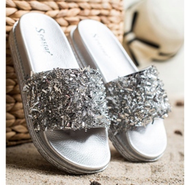 Seastar Zapatillas de cristal de moda gris 4