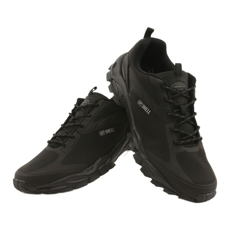 Zapatillas deportivas de hombre softshell impermeables ADI American Club HL16 negro 5