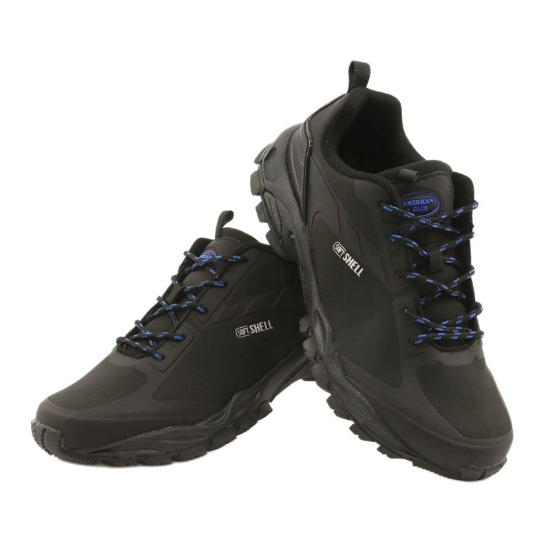 American Club Zapatillas deportivas atadas ADI American soft-shell impermeable HL17 negro azul 3 American Club Zapatillas deportivas atadas ADI American soft-shell impermeable HL17 negro azul 3
