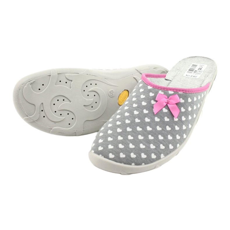 Zapatos de mujer befado pu 235D174 blanco rosa gris 4